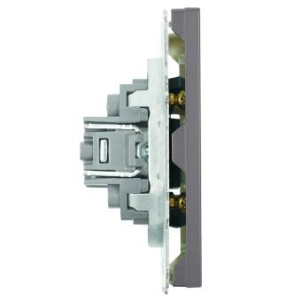 Розетка HDMI Платиново-серый Эмили