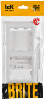 Рамка 2-я Арктический Белый/Белый Brite