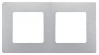 Рамка 2-ая Алюминий Legrand Etika