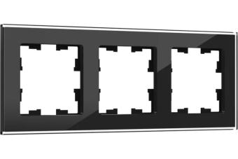 Рамка 3-я Cтекло Черный Brite