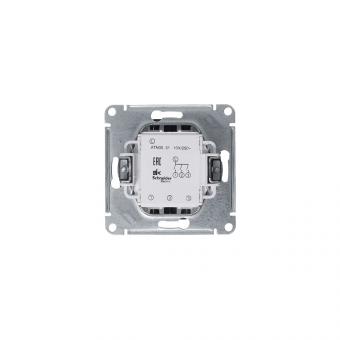 Выключатель 3-кл 10А С/У Грифель AtlasDesign