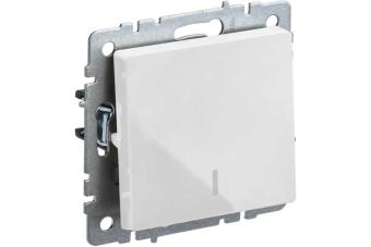 Выключатель 1-кл 10А с индикатором Белый Brite