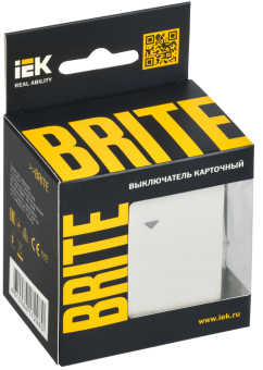 Выключатель карточный 30А С/У Белый Brite