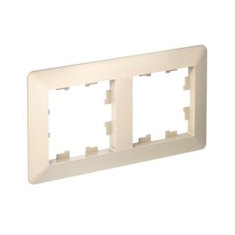 Рамка 2-я, Бежевый/дымчатый белый AtlasDesign Air Systeme Electric