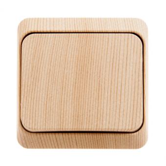 Переключатель 1-кл 10А О/У Сосна Etude