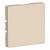 Заглушка без суппорта для многопостовых рамок Бежевая AtlasDesign