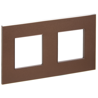 Рамка 2-я Металл шоколад Skandy