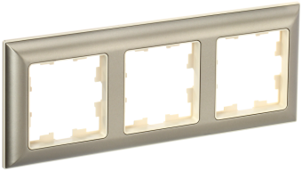 Рамка 3-я Бежевый/Шампань Brite