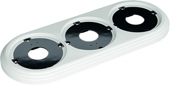 Рамка 3-местная пластиковая, белая, УСАДЬБА