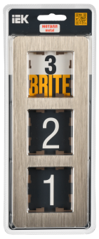 Рамка 3-я Металл Шампань RE AL Brite