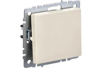 Переключатель 1-кл 10А С/У перекрестный Бежевый Brite
