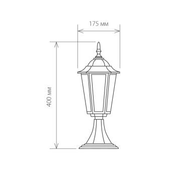 Ландшафтный светильник Claro GL 1004S черное золото Elektrostandard