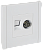 Розетка TV антенна + RJ45 кат.6 С/У Белый Forte&Piano