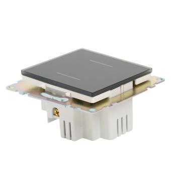 Выключатель 2-кл 5А С/У сенсорный Черный Катрин