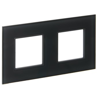 Рамка 2-я Стекло Графит Skandy