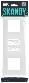 Рамка 3-я Арктический белый Skandy
