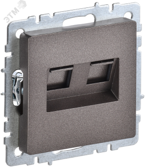 Розетка RJ11+RJ45 кат.5Е С/У Бронза Brite