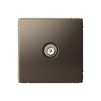 Розетка TV антенна С/У проходная Мокко ArtGallery