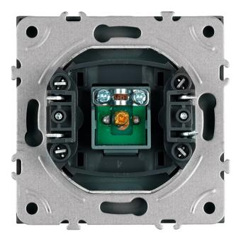 Розетка TV антенна С/У Платиново-серый Эмили