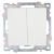 Переключатель 2-кл 10А С/У Белый Катрин