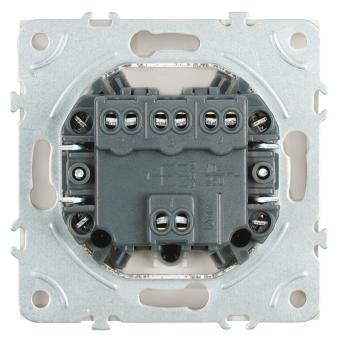 Выключатель 3-кл 10А С/У Белый фарфор Эмили