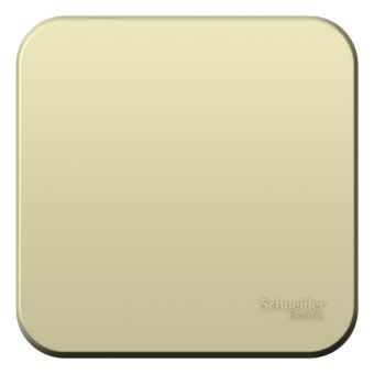 Переключатель 1-кл 10А О/У изолирующая пластина Бежевый Blanca