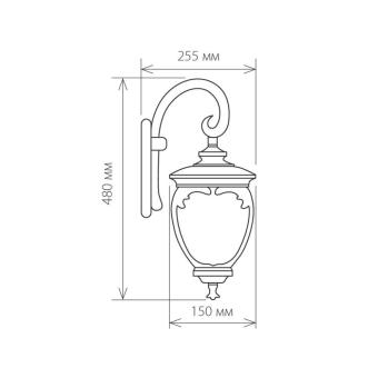 Настенный светильник Andromeda D Glyf-8024D черное золото Elektrostandard