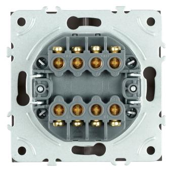 Переключатель 2-кл 10А С/У перекрестный Антрацит Эмили