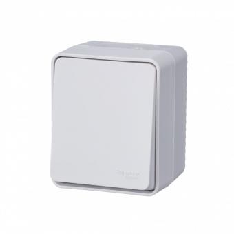 Переключатель 1-кл 10А О/У Белый AtlasDesign Profi54