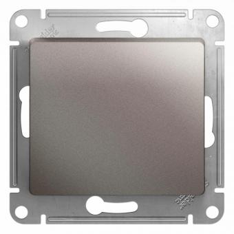 Выключатель 1-кл 10А С/У Платина Glossa