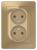 Розетка 2-м 16А С/У Титан Blanca