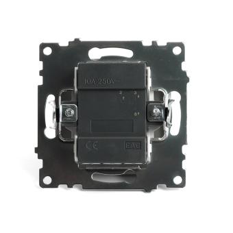 Переключатель 1-кл 10А С/У Золото Катрин