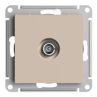 Розетка TV антенна С/У оконечная Песочный AtlasDesign