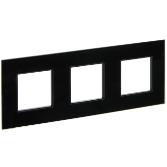 Рамка 3-я Стекло Черный Skandy
