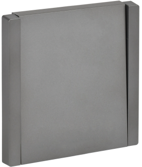 Переключатель 1-кл 10А C/У проходной Сталь Forte&Piano