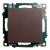 Переключатель 1-кл 10А С/У Шоколад Катрин
