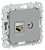 Розетка RJ45+TV кат.6 STP С/У Серый FLITE