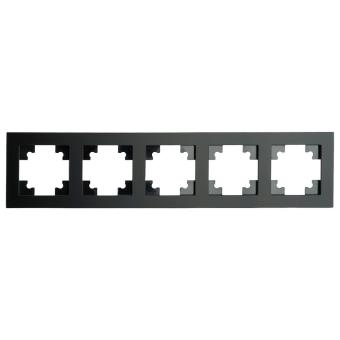 Рамка 5-я стекло Черный матовый Катрин