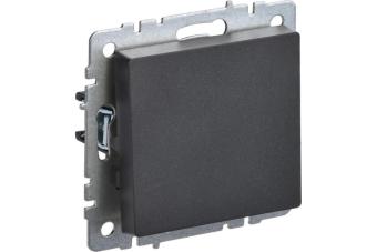 Переключатель 1-кл 10А С/У перекрестный Черный Brite