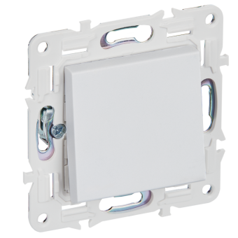 Переключатель 1-кл 10А С/У перекрестный Арктический белый Skandy
