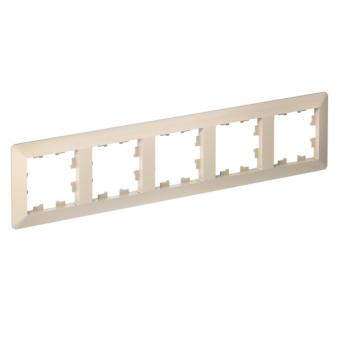 Рамка 5-я, Бежевый/дымчатый белый AtlasDesign Air Systeme Electric
