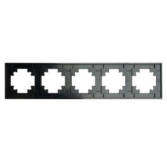 Рамка 5-я стекло Черный матовый Катрин