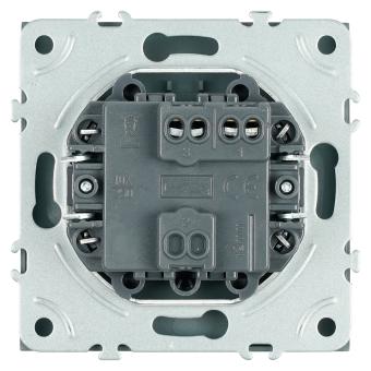 Выключатель 1-кл 10А С/У Антрацит Эмили