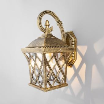 Настенный светильник Cassiopeya D черное золото Elektrostandard