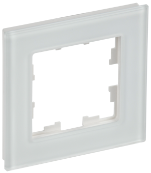 Рамка 1-я Стекло Белый матовый Brite