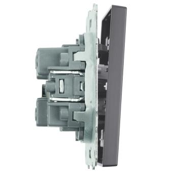 Выключатель 1-кл 10А С/У Платиново-серый Эмили