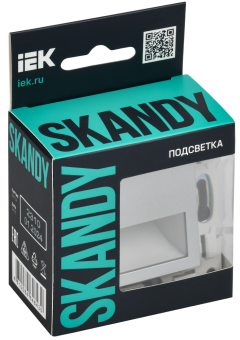 Подсветка LED встраиваемая Серебряный Skandy