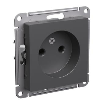 Розетка 1-м 16А С/У Базальт AtlasDesign