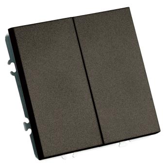 Переключатель 2-кл 10А С/У Антрацит Эмили