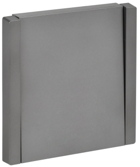 Выключатель 1-кл 10А С/У кнопочный Сталь Forte&Piano